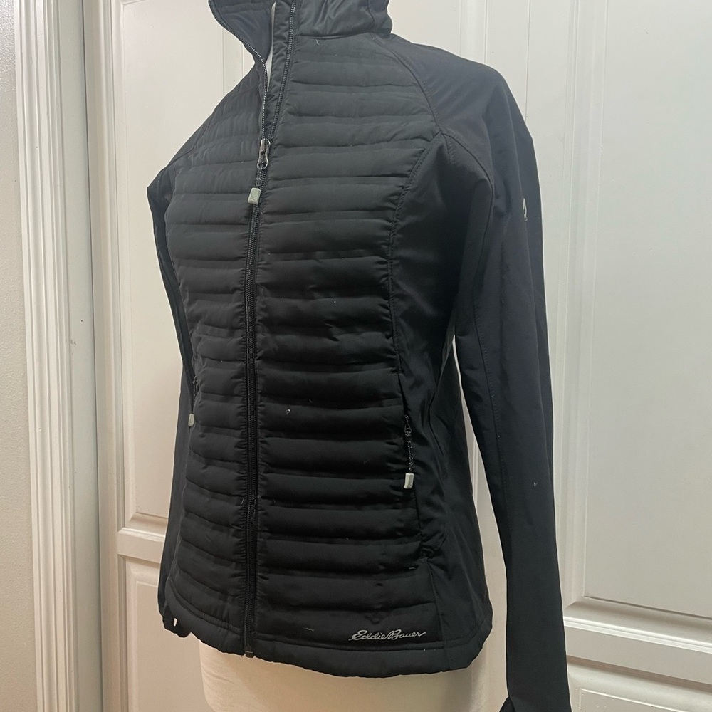 Eddie Bauer Women's Black Goose Down Jacket - Picture 2 of 8